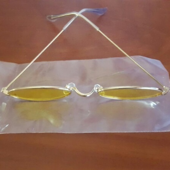 Yellow oval sunglasses - Picture 2 of 4